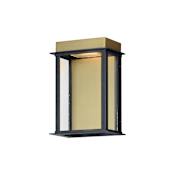Maxim Rincon 10" Tall LED Outdoor Wall Sconce Black / Gold