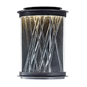 Maxim Bedazzle 14" LED Wall Sconce Texture Ebony / Polished Chrome