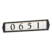 Maxim Classic LED Lighted Address Frame Black