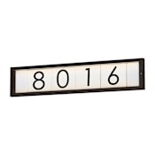 Maxim Contemporary LED Lighted Address Frame Black