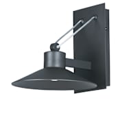 Maxim Civic 10" LED Wall Sconce with Steel Cable and Metal Cone Shade Architectural Bronze