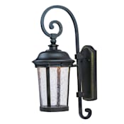 Maxim Dover 21" Tall LED Wall Sconce with Clear Seedy Glass Bronze / Seedy Glass