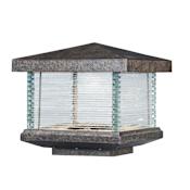 Maxim Triumph LED Single Light 10" Wide Integrated LED Landscape Hardscape Light with Glass Square Shade Earth Tone