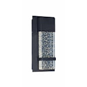 Maxim Cascade 14" x 7" LED Bubble Glass Wall Sconce Black