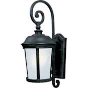 Maxim Dover 25" Tall LED Wall Sconce with Frosted Seedy Glass Bronze