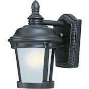 Maxim Dover 10" Tall LED Wall Sconce with Frosted Seedy Glass Bronze