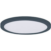 Maxim Chip 9" Wide LED Flush Mount Ceiling Fixture - 3000K Black