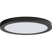 Maxim Chip 11-1/4" Wide LED Flush Mount Ceiling Fixture - 3000K Black