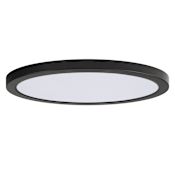 Maxim Chip 16" Wide Flush Mount Ceiling Fixture White / Black