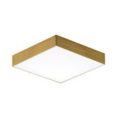 Maxim Trim 5" Wide LED Flush Mount Square Ceiling Fixture Satin Brass
