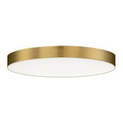 Maxim Trim 16" Wide Flush Mount Ceiling Fixture Satin Brass