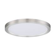 Maxim Chip 9" Wide LED Flush Mount Ceiling Fixture - 5 Year Warranty Included Satin Nickel