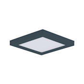 Maxim Chip 5" Wide LED Flush Mount Square Ceiling Fixture Black