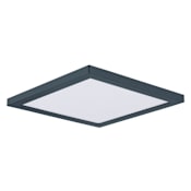 Maxim Chip 9" Wide LED Flush Mount Square Ceiling Fixture - 5 Year Warranty Included Black