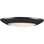 Maxim Diverse 9" Wide LED Flush Mount Bowl Ceiling Fixture - 3000K Black