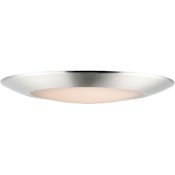 Maxim Diverse 11" Wide LED Flush Mount Bowl Ceiling Fixture -5CCT Satin Nickel