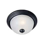 Maxim Essentials - 584x 12" Wide Flush Mount Bowl Ceiling Fixture Black