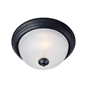Maxim Essentials - 584x 2 Light 14" Wide Flush Mount Bowl Ceiling Fixture Black
