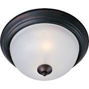 Maxim Essentials 13" Wide 2 Light Ceiling Light Oil Rubbed Bronze / Frosted Glass