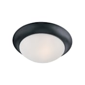 Maxim Essentials - 585x 12" Wide Flush Mount Bowl Ceiling Fixture Black