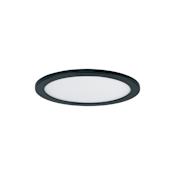 Maxim Wafer 7" Wide LED Flush Mount Disc Ceiling Fixture - 3000K White / Black