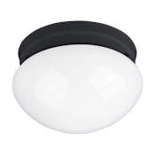 Maxim Essentials - 588x 8" Wide Flush Mount Bowl Ceiling Fixture Black