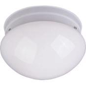 Maxim Essentials 7" Wide 1 Light Ceiling Light White / White Glass