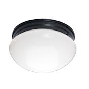 Maxim Essentials - 588x 2 Light 9" Wide Flush Mount Bowl Ceiling Fixture Black