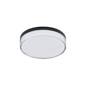 Maxim Edge 7" Wide LED Flush Mount Drum Ceiling Fixture Black