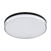 Maxim Edge 11" Wide Flush Mount Drum Ceiling Fixture Black