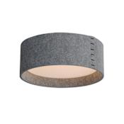 Maxim Prime 16" Wide LED Flush Mount Drum Ceiling Fixture Grey