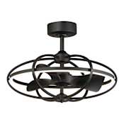 Maxim Corona Fan 22" 3 Blade LED Indoor / Outdoor Ceiling Fan with Remote Control Black