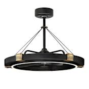 Maxim Jewel 33" 3 Blade Smart LED Indoor / Outdoor Ceiling Fan Black / Gold
