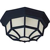 Maxim Crown Hill 12" LED Outdoor Ceiling Light Black