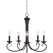 Maxim Loft 25" Wide 5 Light Chandelier Oil Rubbed Bronze