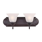 Maxim Essentials 2 Light 18" Wide Vanity Light Oil Rubbed Bronze / Frosted Glass