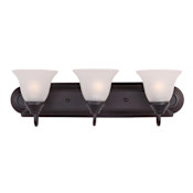 Maxim Essentials 24" Wide Bath Light Oil Rubbed Bronze / Frosted Glass