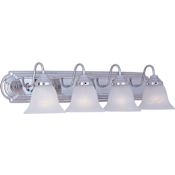 Maxim Essentials 30" Wide Bath Light Polished Chrome / Marble Glass
