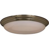 Maxim Fluorescent Flushmounts 17" Wide 1 Light Fluorescent Ceiling Light Satin Nickel