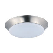 Maxim Profile EE 13" Wide LED Flush Mount Ceiling Fixture Satin Nickel / White Acrylic Lens