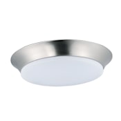 Maxim Profile EE 15" Wide LED Ceiling Light Satin Nickel / White Acrylic Lens