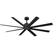 Maxim Condor 65" 8 Blade Indoor / Outdoor Ceiling Fan with Wall Control Black