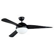 Maxim Cupola 52" 3 Blade LED Indoor / Outdoor Ceiling Fan with Wall Control Black