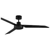 Maxim Ultra Slim 52" 3 Blade Indoor / Outdoor Ceiling Fan with Wall Control Black