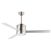Maxim Tanker 52" 3 Blade LED Indoor Ceiling Fan - Energy Star Certified Satin Nickel