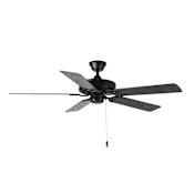 Maxim Basic-Max 52" 5 Blade Indoor Ceiling Fan - Dry Location Only Black