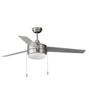 Maxim Trio 52" 3 Blade LED Indoor Ceiling Fan Satin Nickel / Black