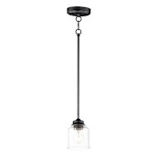 Maxim Acadia 5" Wide Mini Pendant Black
