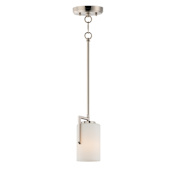 Maxim Dart Single Light 4" Wide Mini Pendant Satin Nickel