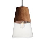 Maxim Carpenter 10" Wide Pendant Walnut / Black